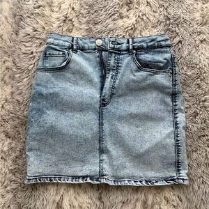 Zara Light Blue Denim Mini Skirt